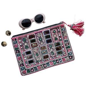 Star Mela Embroidered Clutch